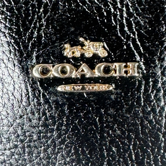 COACH Black Pebbled Leather Tote Bag 36604 Authentic - Picture 15 of 15